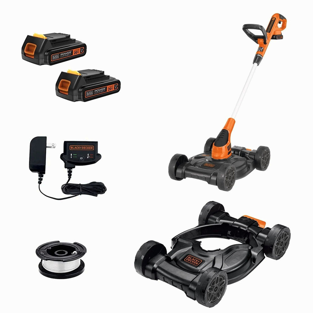 BLACK+DECKER 20V MAX Lithium 12 Inch 3-In-1 Compact Mower - MTC220