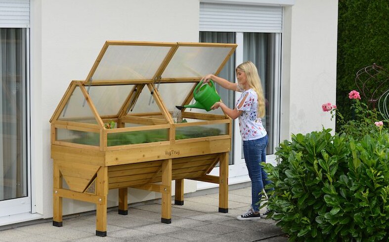 Elevated Outdoor Raised Garden Bed Planter Box 70 x 24 x 29 inch High