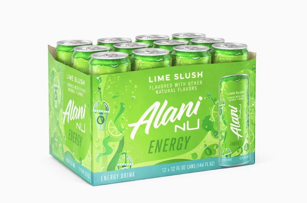 Lime Slush Energy Drink, 12 Pack Of 12fl Oz Cans, Sugar Free, Low Calories, 200mg Caffeine