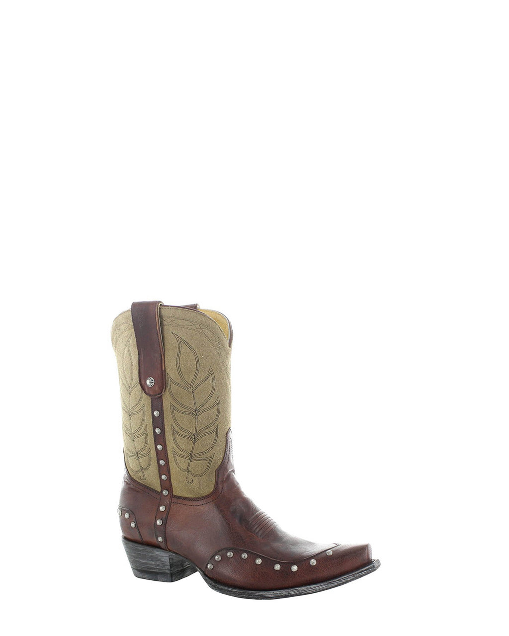 Women's Embroidered Short Cowgirl Boots - Whiskey - view 3