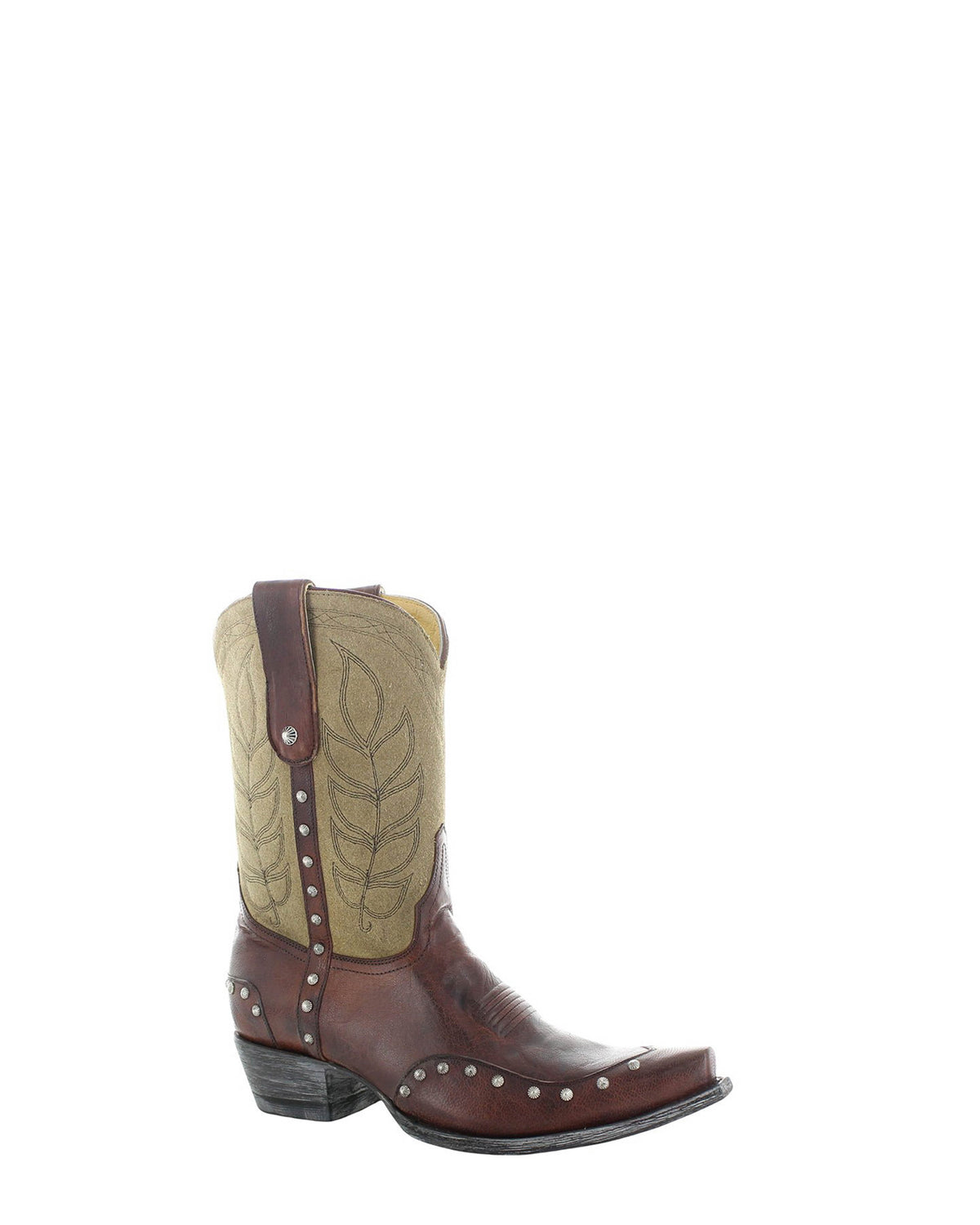 Women's Embroidered Short Cowgirl Boots - Whiskey - view 3