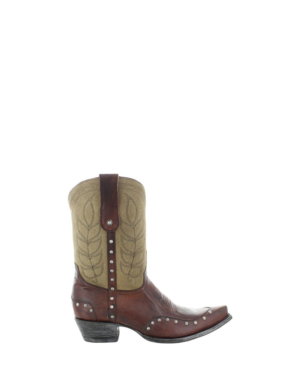 Women's Embroidered Short Cowgirl Boots - Whiskey - view 2