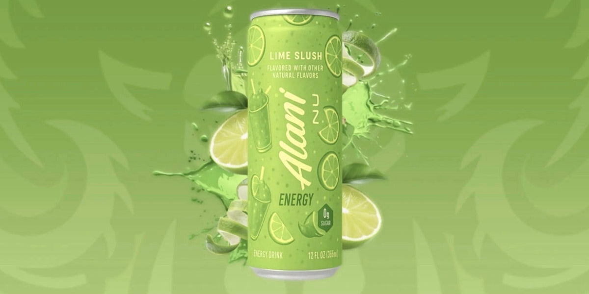Lime Slush Flavor Energy Drink 12 Pack (12fl oz Cans) Sugar Free Low Calories 200mg Caffeine
