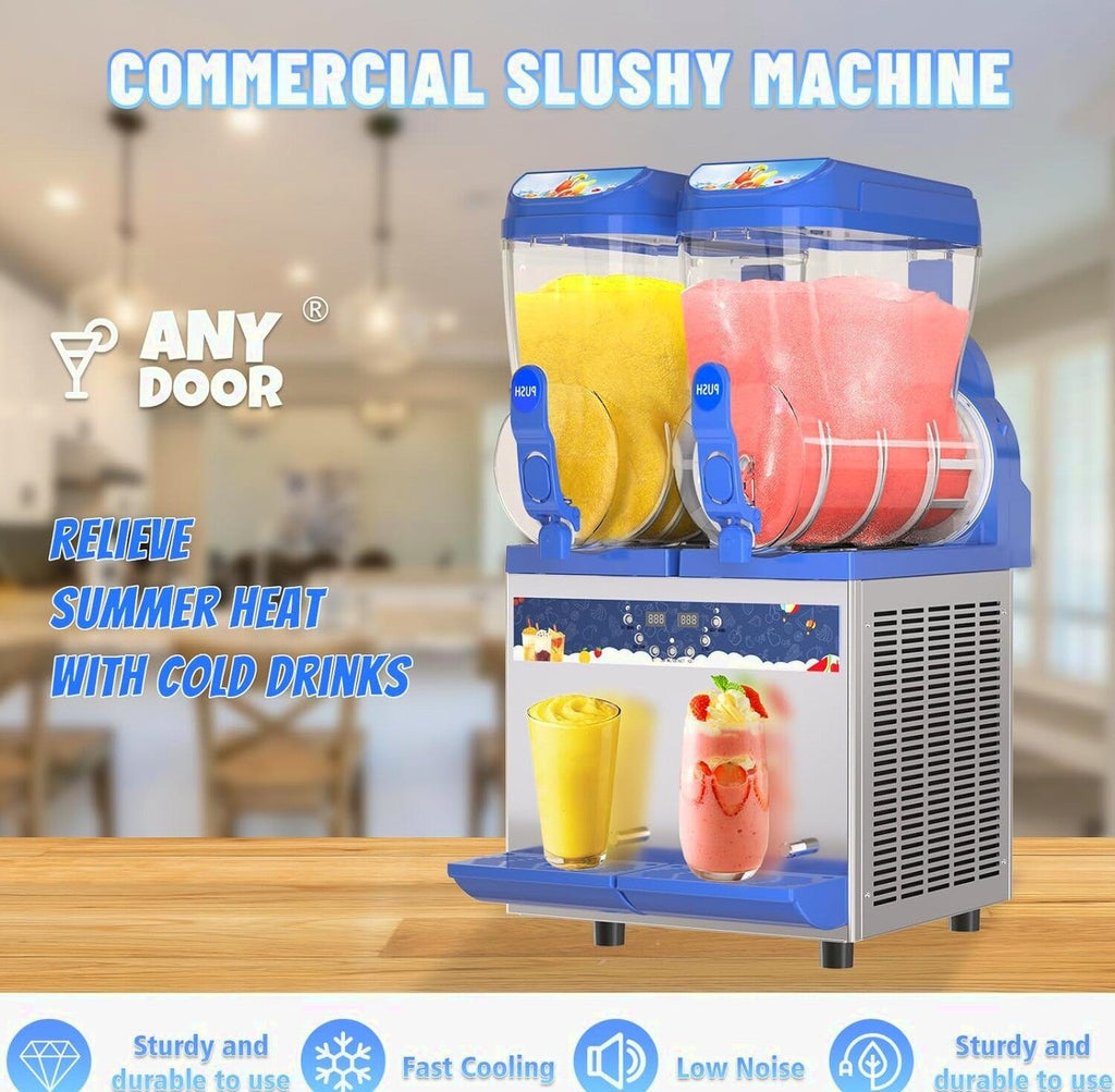 AnyDoor Commercial Slushy Machine 45l 1200w Blue - 300-X