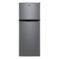 Galanz 4.6 Cu Ft Two Door Mini Refrigerator With Freezer, Stainless Steel - GL46TS5E