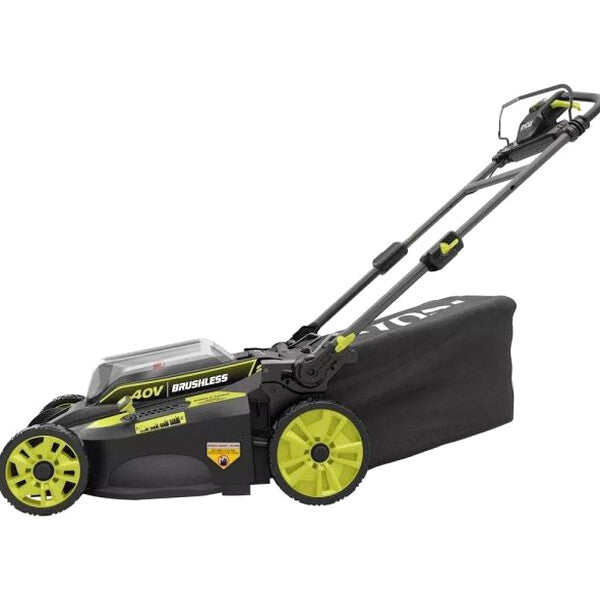 RYOBI 40V 20 in Self-Propelled Mower/Trimmer/Blower Kit, 2 Batteries, 2 Chargers - RY401120-Y/Ry40270/RY40407BTLVNM