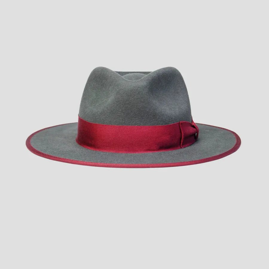 Eerguson Fedora - Slate+Burgundy
