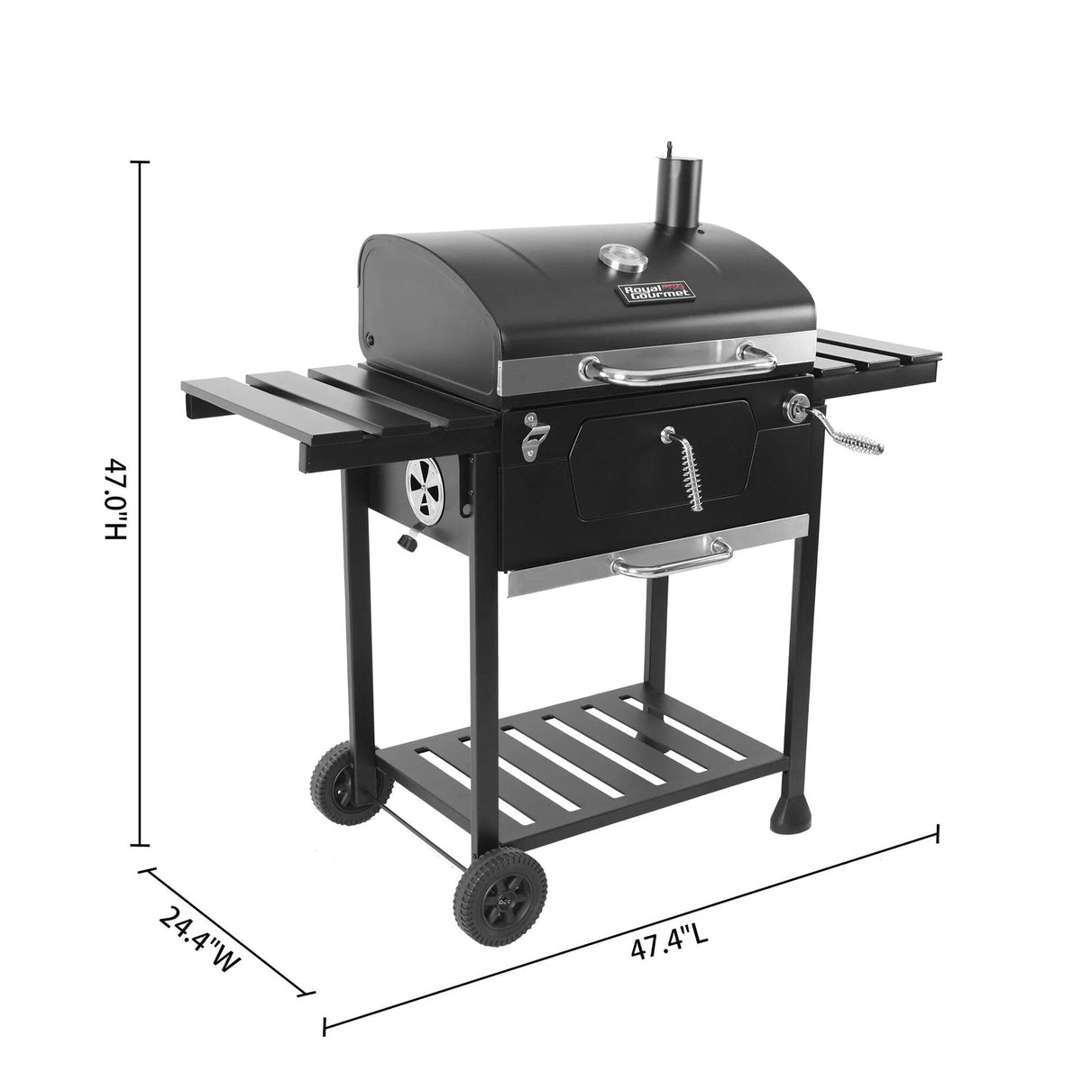 Royal Gourmet 24 Inch Charcoal BBQ Grill, 474 Sq. In. - CD1824E
