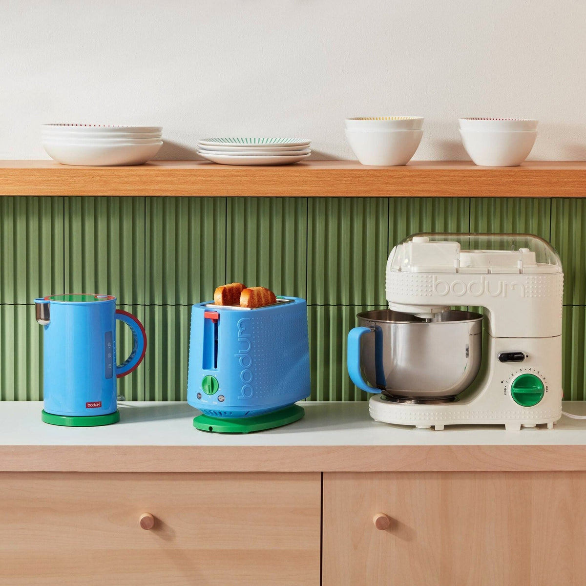 Bodum Electric Kettle, Blue, 34 fl. oz., 1200W