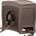 Suncast Aquawinder Wicker Garden Hose Reel - Java