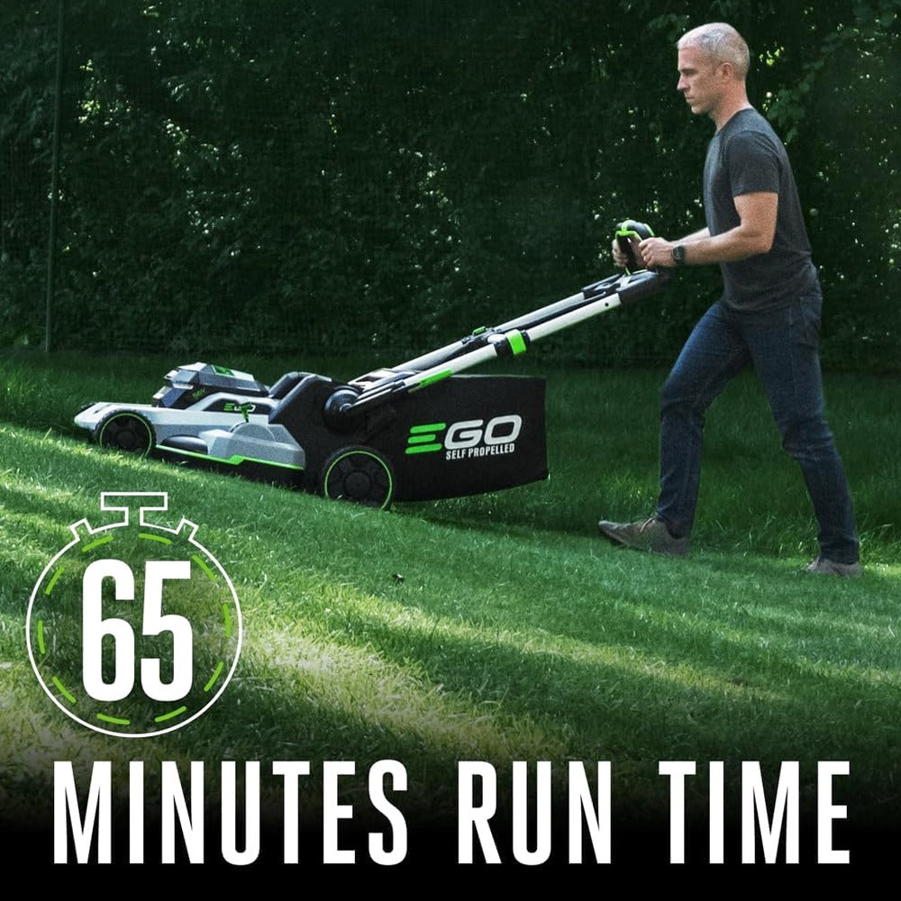 EGO Power+ 21-Inch 56-Volt Lithium-Ion Self-Propelled Cordless Lawn Mower With 2 4.0Ah Batteries And Rapid Charger - LM2102SP-A