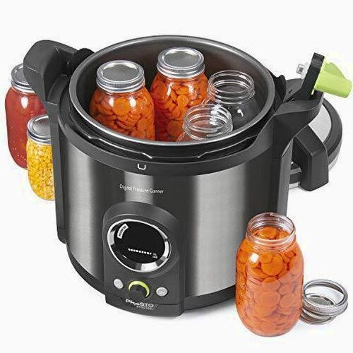 Presto 12 Qt Digital Pressure Canner, Black Stainless - 02144
