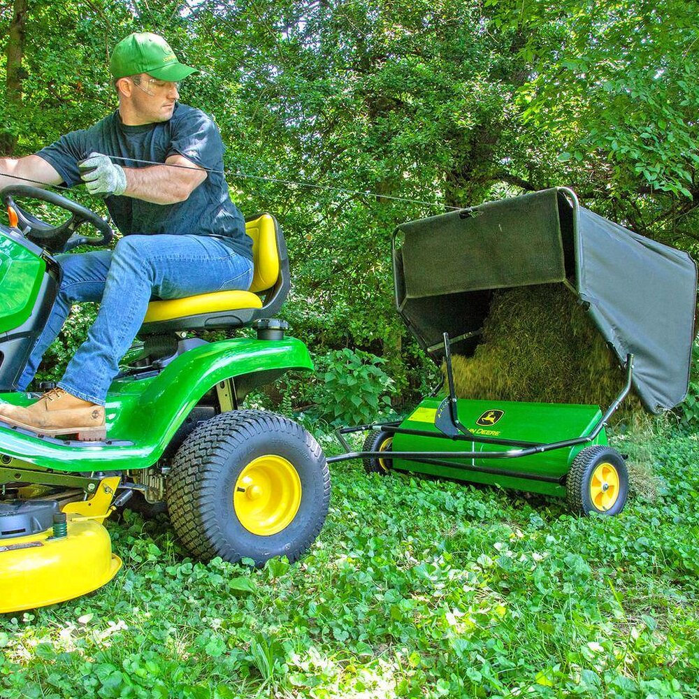 John Deere 42 in. 24 cu. ft. Tow-Behind Lawn Sweeper - STS-42JDC