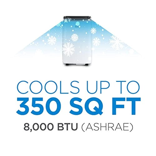 BLACK+DECKER Portable Air Conditioner 8,000 BTU, Up To 350 Sq. Ft. With Remote Control