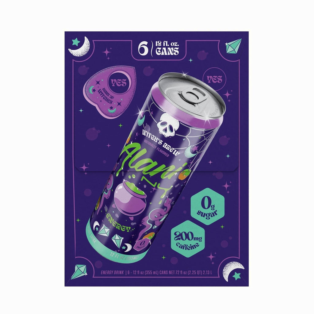 Sugar Free Energy Drink, Witch's Brew, 12 fl oz Cans, 6 Pack