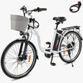 PEXMOR Adult City Commuter Electric Bike 350W Peak 500W 36V 12.5AH 26in Shimano 6-Speed