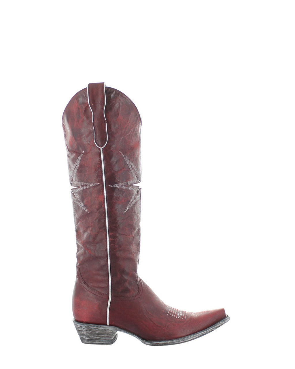 Women's Embroidered Tall Cowgirl Boots - Wine - view 2