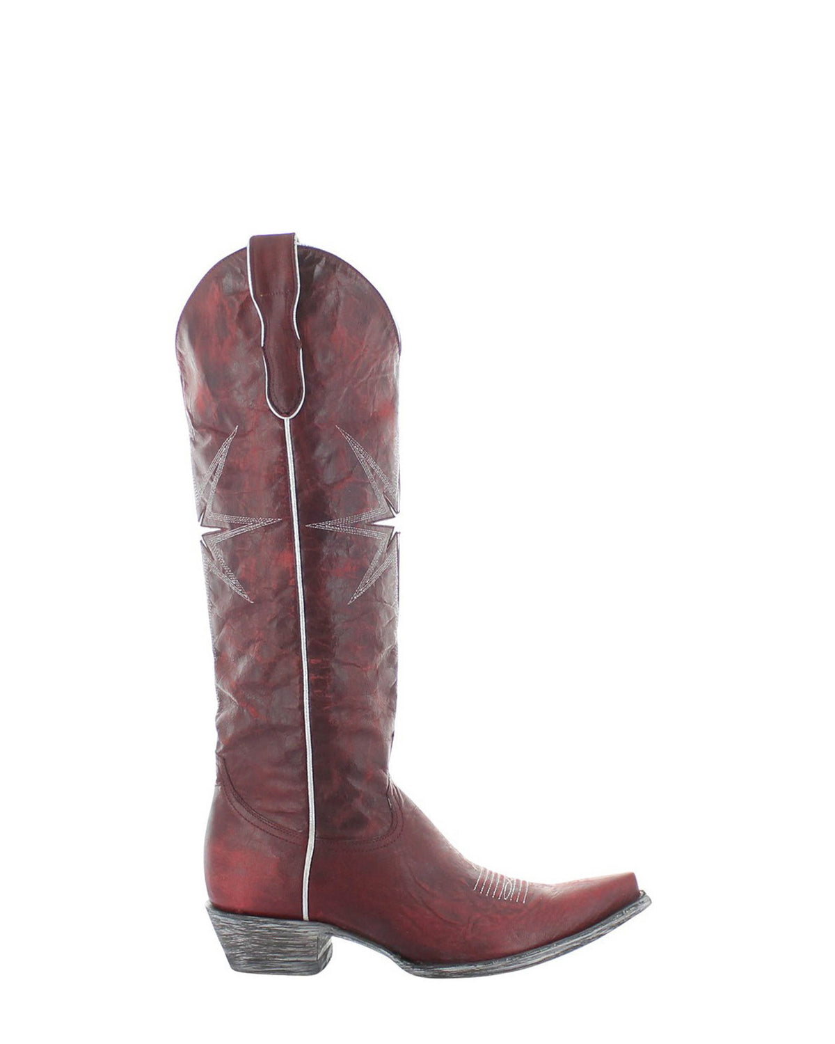 Women's Embroidered Tall Cowgirl Boots - Wine - view 2