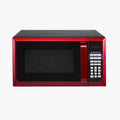 Hamilton Beach Microwave Oven 0.9 Cu. Ft., 900W, Red Stainless Steel