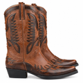 Pointed Toe Brown Cowboy Boots