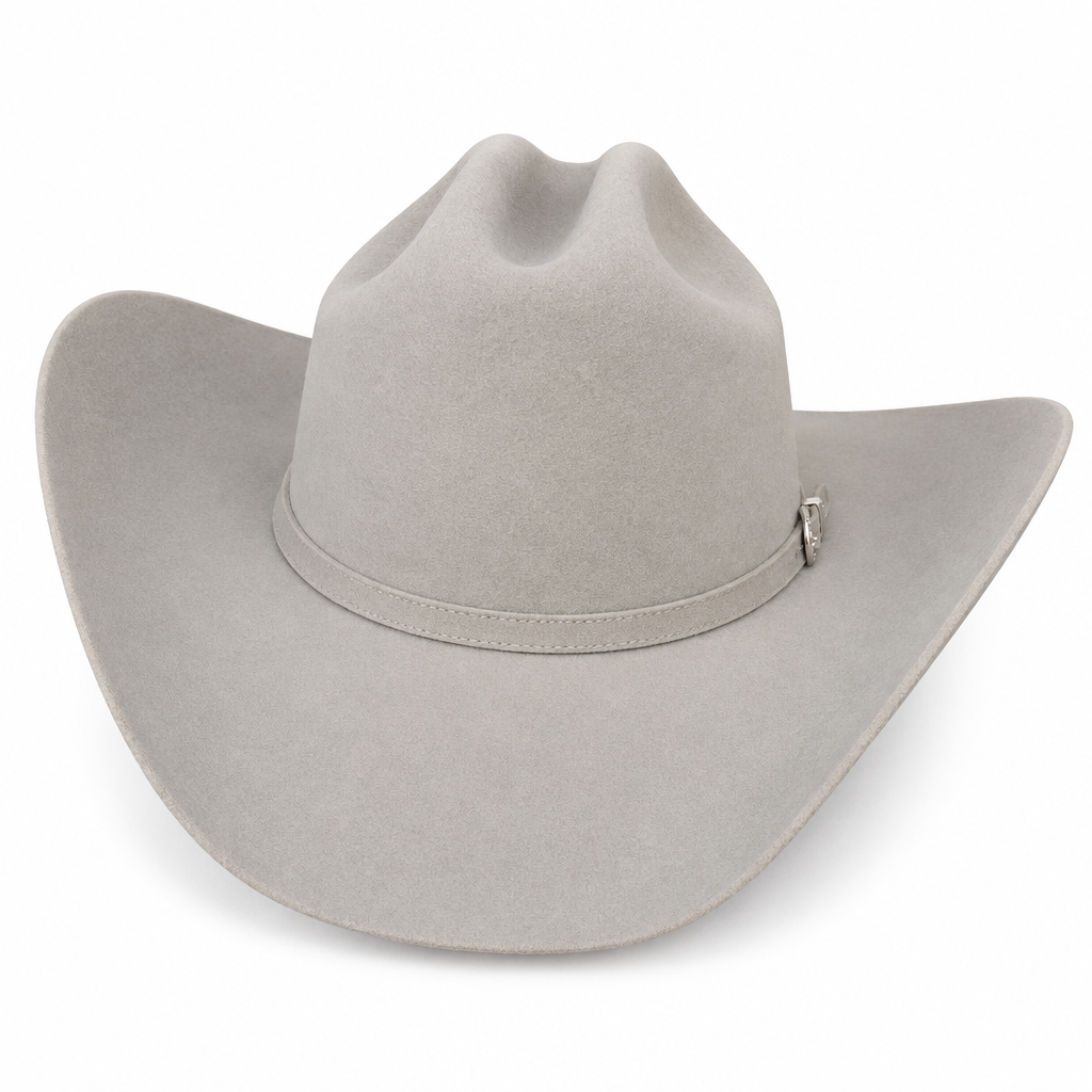 Gray Felt Cattleman Hat