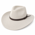Grey Crushable Wool Felt Cowboy Hat