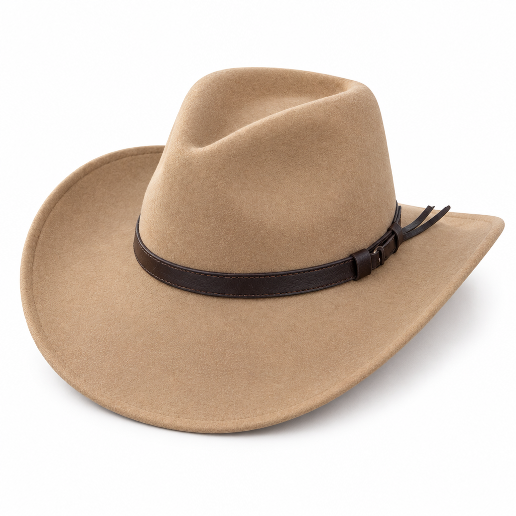 Crushable Wool Felt Rancher Hat