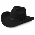 Black Suede Cowgirl Hat