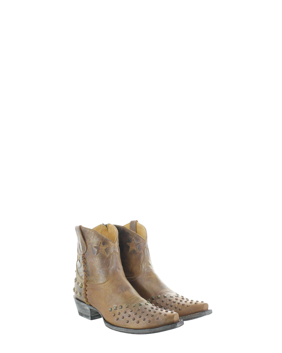 Women's Embroidered Cowgirl Booties - Nut