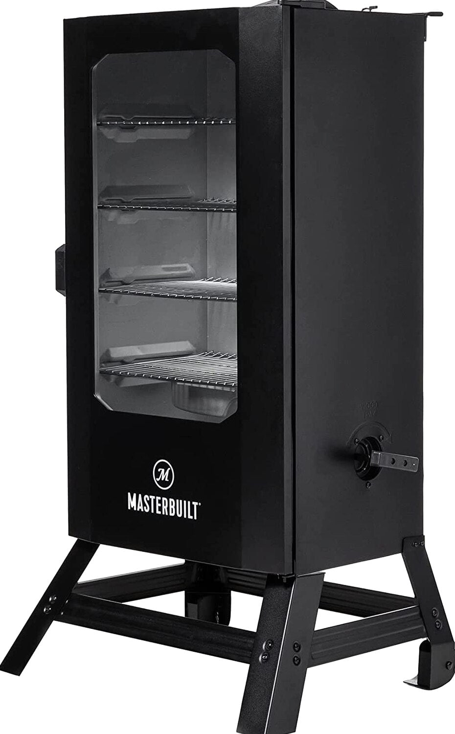 Masterbuilt 40 inch Digital Electric Smoker With Window, Legs, 4 Racks, Black