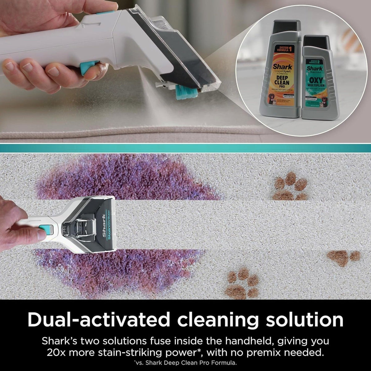 Shark CarpetXpert Carpet Cleaner, Cyan - EX201