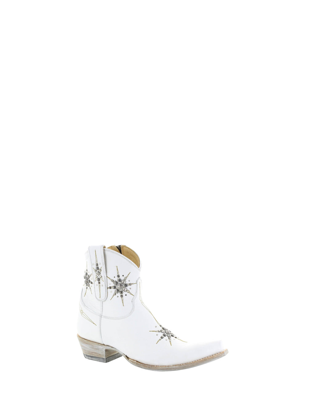 Women's Embroidered Cowgirl Booties - White - view 3