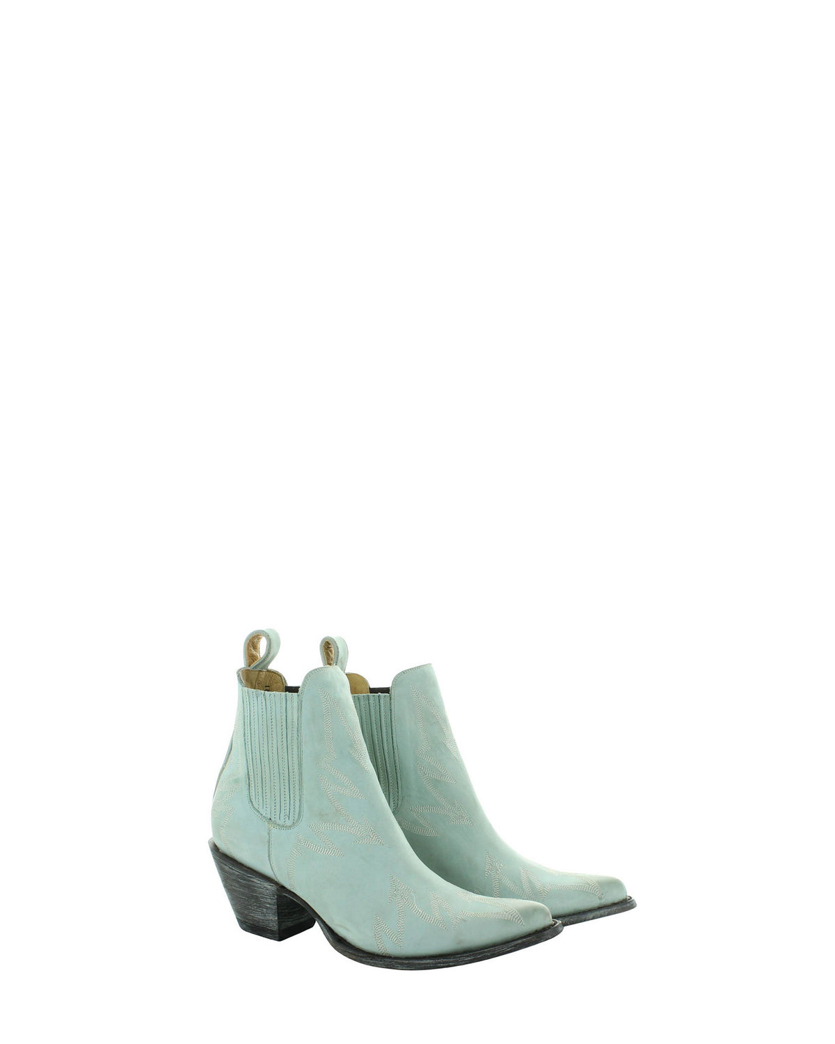 Women's Embroidered Cowgirl Booties - Blue